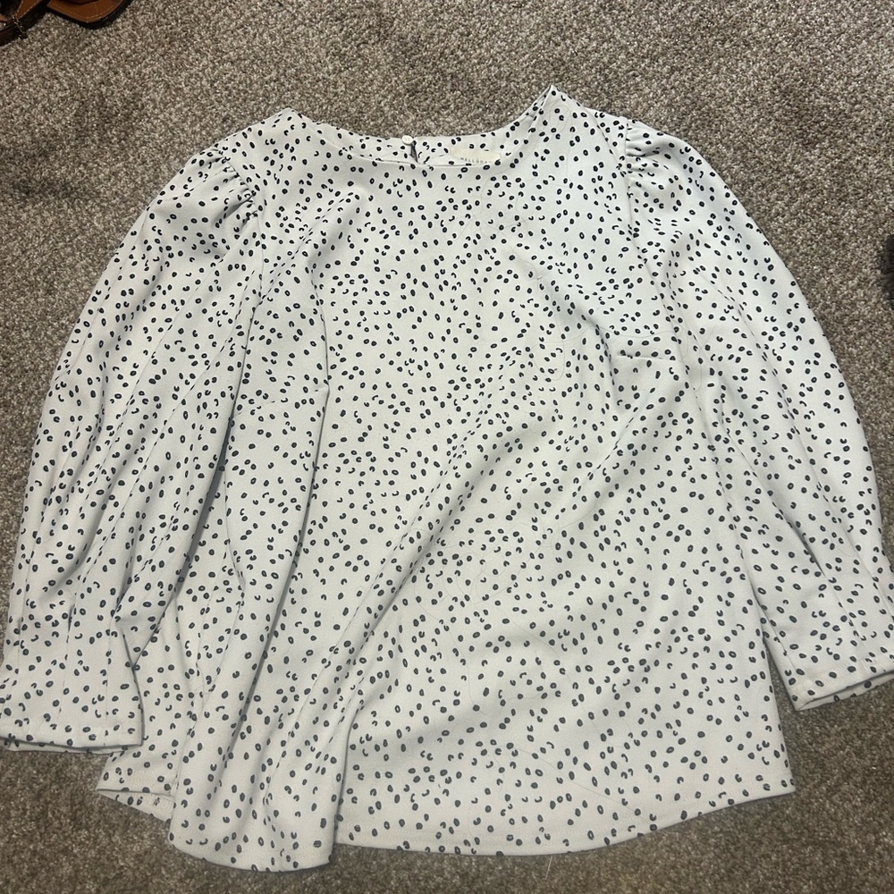 MELLODAY White Top with Black Dots